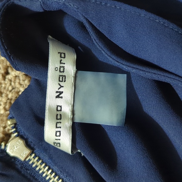 Flowy Long Navy Tunic Shirt - Picture 3 of 3